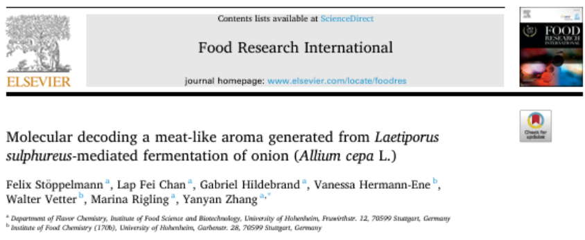  洋葱(Allium cepa L.)发酵产生肉香味的分子解码