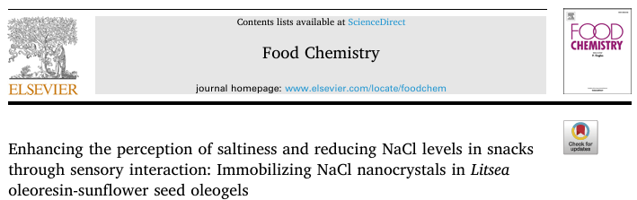 通过感官相互作用增强零食对咸味的感知并降低盐的含量