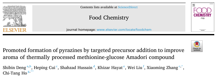 通过靶向前体添加促进吡嗪的形成，以改善热加工蛋氨酸葡萄糖Amadori化合物的香气