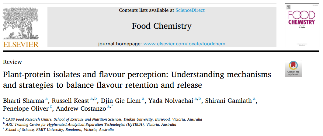植物蛋白分离物与风味感知：理解平衡风味保留与释放的机制和策略
